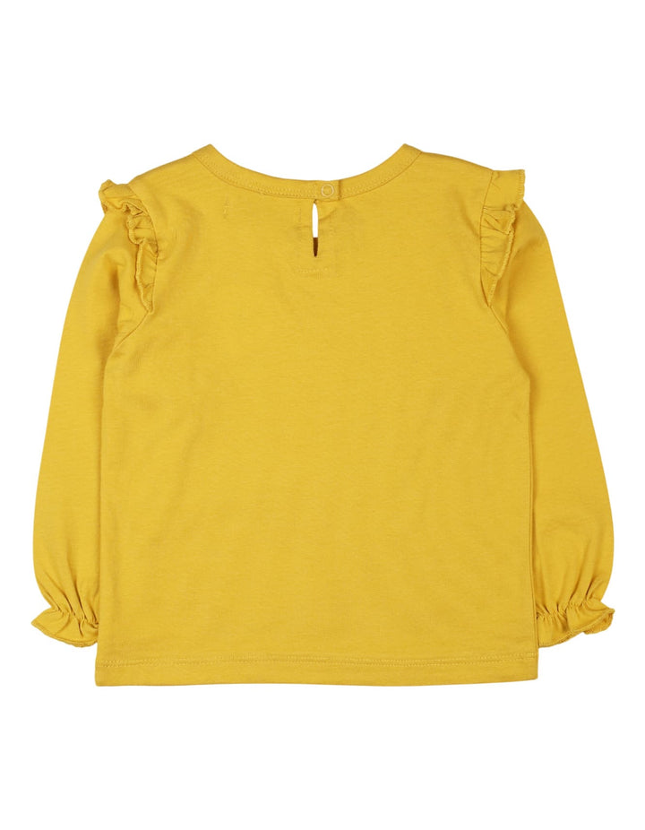 Kids Girls Winter T Shirts Bambies Sun and Fun Time Yellow at Zubaidas Official
