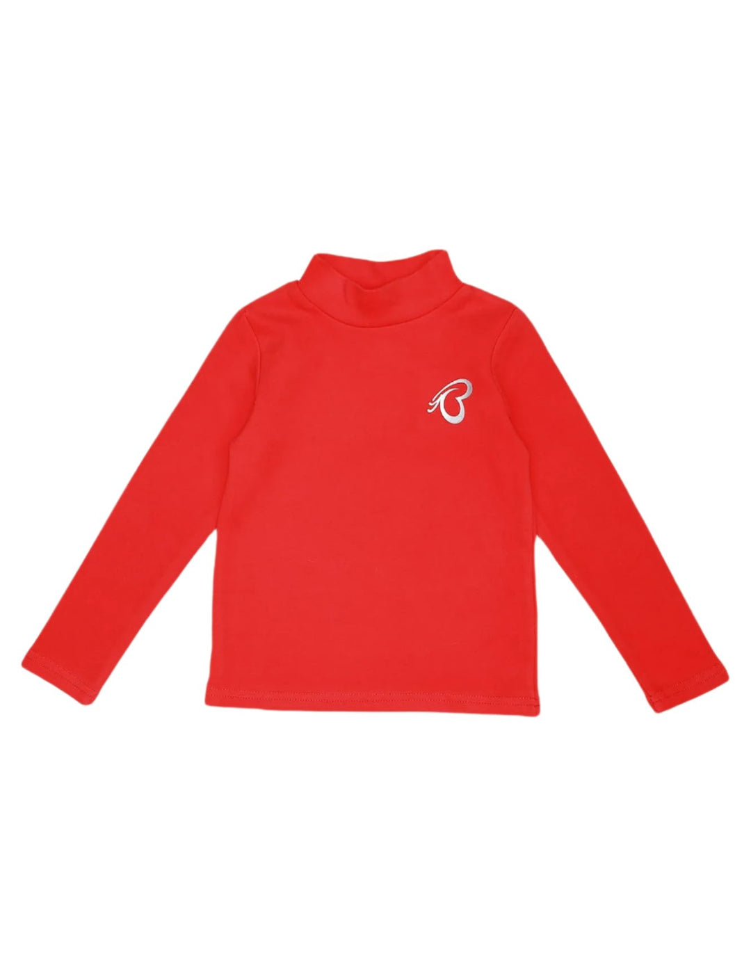 Kids Mock Neck Bambies Red at Zubaidas