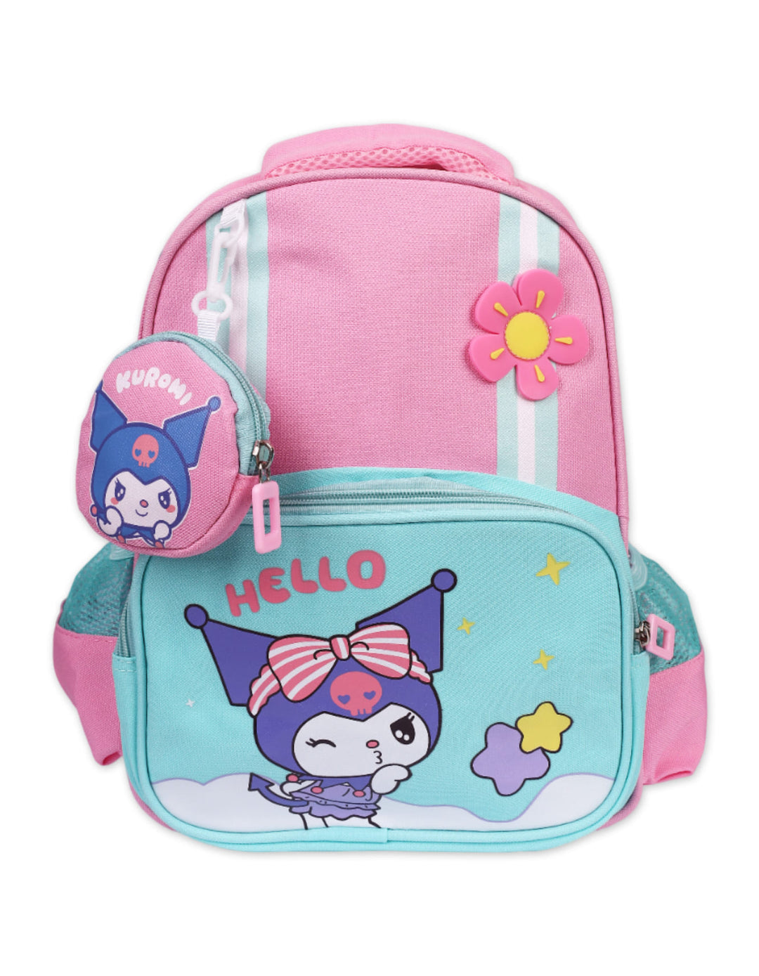 Kuromi School Bag for girls. 2 Zipper Compartments with detachable Pouch. Shop Premium Quality School Bags for girls from Zubaidas® - Pakistan’s No. 1 and the most trusted baby and kids store for over 50 years. Nationwide Delivery. Best Prices.
