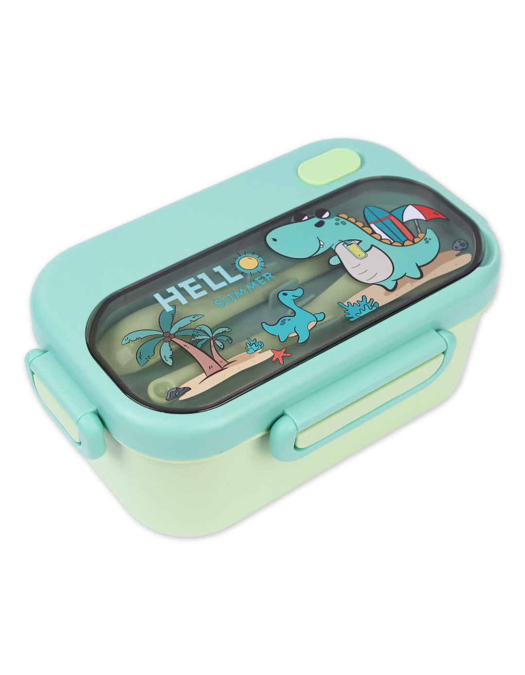 Lunch Box Dino Theme with Spoon & Fork. Shop Premium Lunch Boxes Online from Zubaidas® - Pakistan’s No. 1 and the most trusted baby and kids store for over 50 years. Nationwide Delivery. Best Prices.