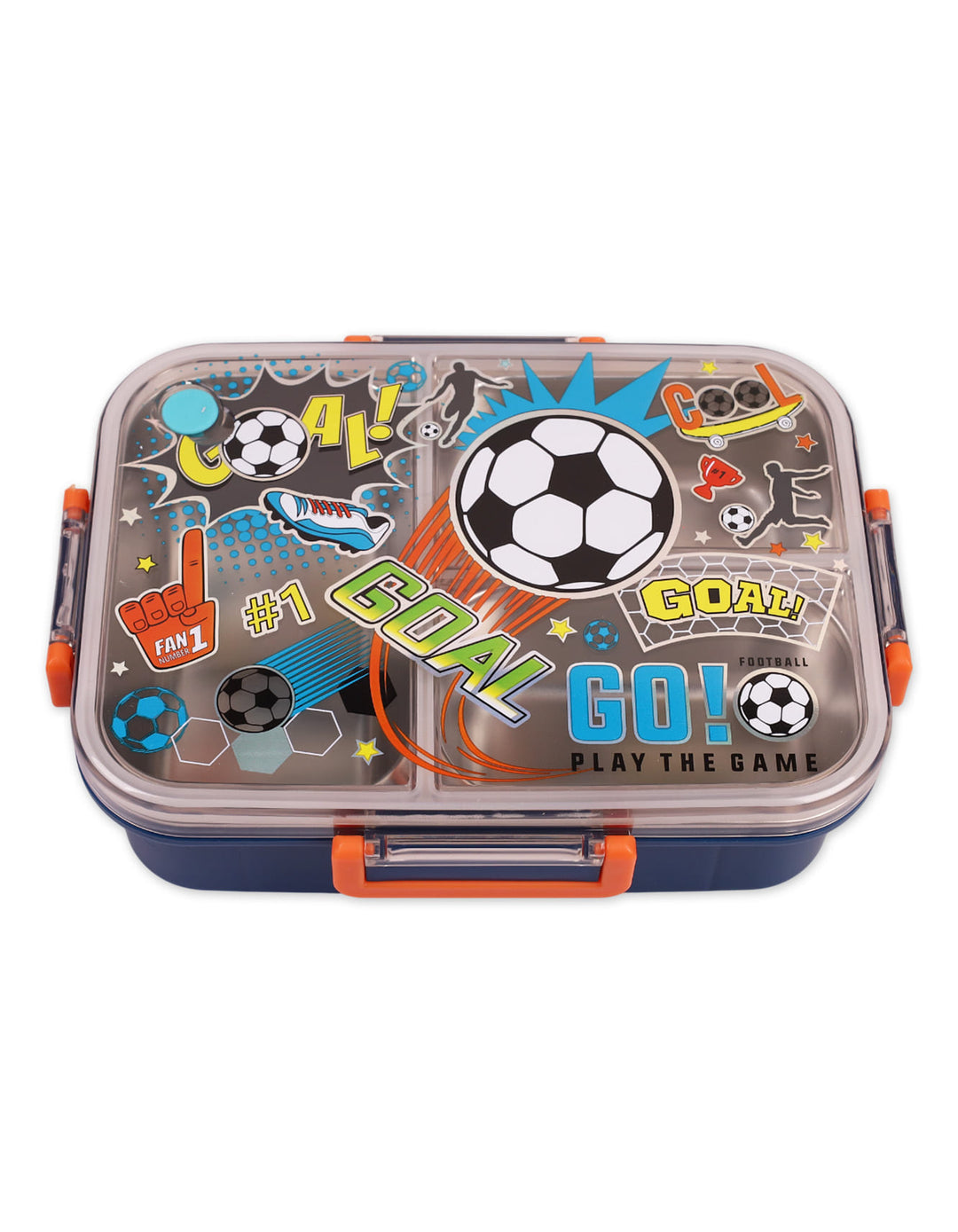 Lunch Box Football Stainless Steel. 3-Compartments Bento Box. Shop Original Online from Zubaidas® - Pakistan’s No. 1 and the most trusted baby and kids store for over 50 years. Nationwide Delivery. Best Prices.