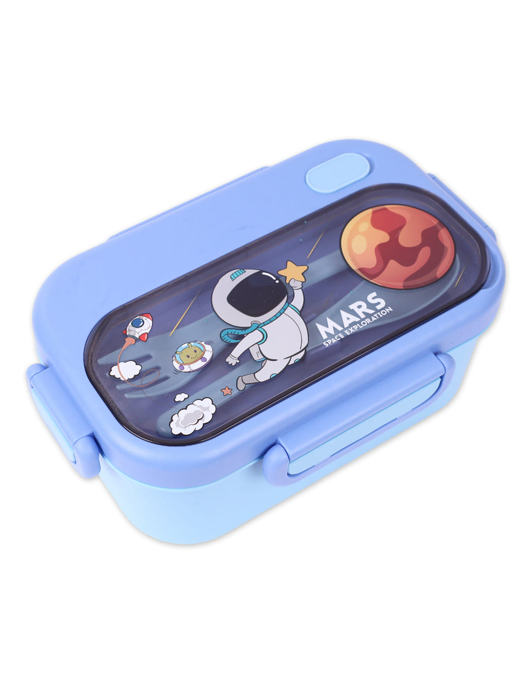 Lunch Box Space Theme with Spoon & Fork. Shop Premium Lunch Boxes Online from Zubaidas® - Pakistan’s No. 1 and the most trusted baby and kids store for over 50 years. Nationwide Delivery. Best Prices.