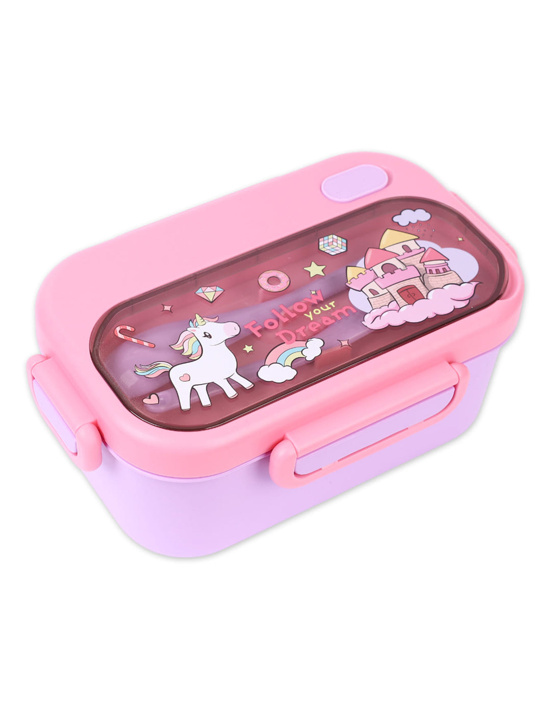 Lunch Box Unicorn Theme with Spoon & Fork. Shop Premium Lunch Boxes Online from Zubaidas® - Pakistan’s No. 1 and the most trusted baby and kids store for over 50 years. Nationwide Delivery. Best Prices.