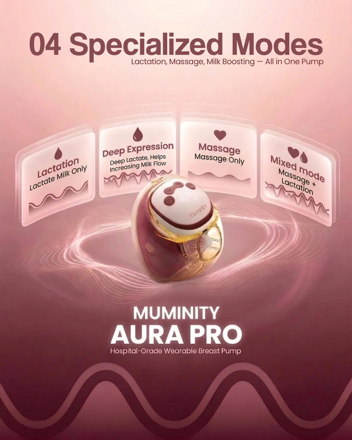 Muminity Aura Pro Hospital Grade Wearable Electric Breast Pump at Zubaidas Number 1 Baby Store in Pakistan