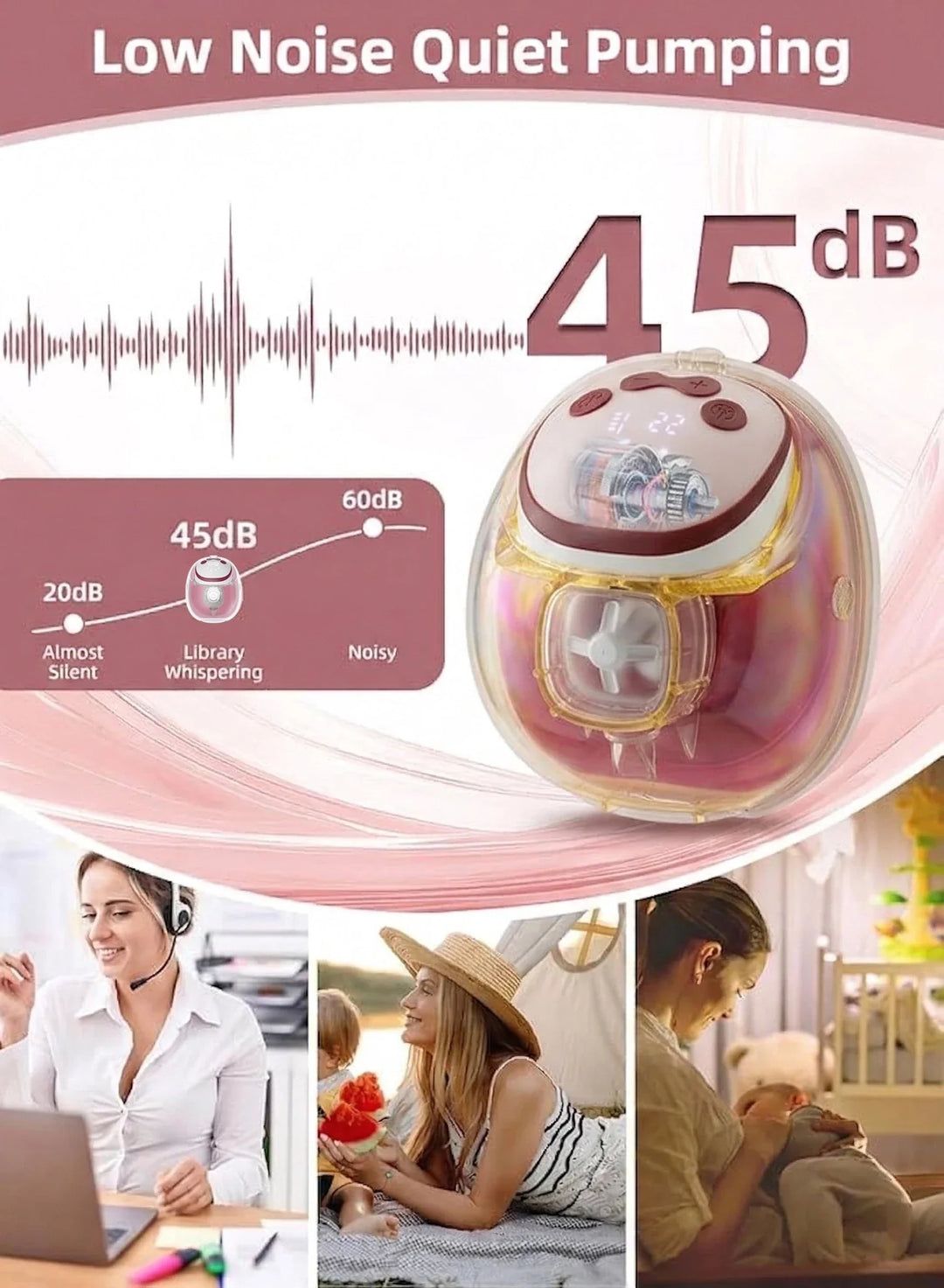 Muminity Aura Pro Hospital Grade Wearable Electric Breast Pump at Zubaidas # 1 Baby Store in Pakistan