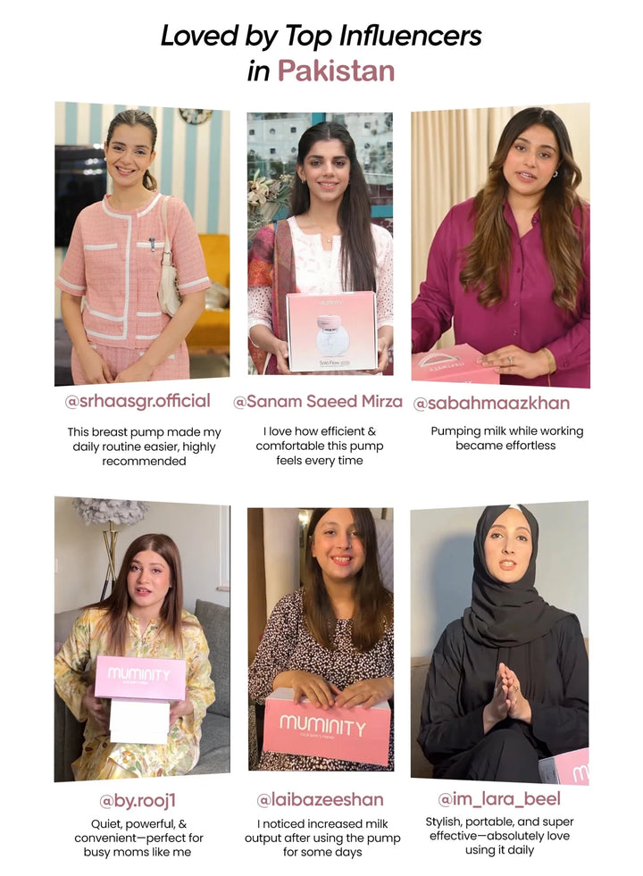 Muminity Solo Flow Pro Wearable Electric Breast Pump at Zubaidas Most Trusted Baby Store in Pakistan