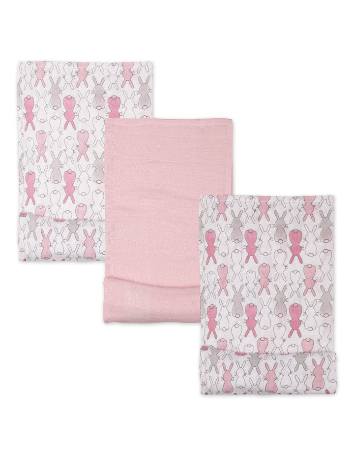 Muslin Sheets Pack of 3 Bambies Bunny at Zubaidas 