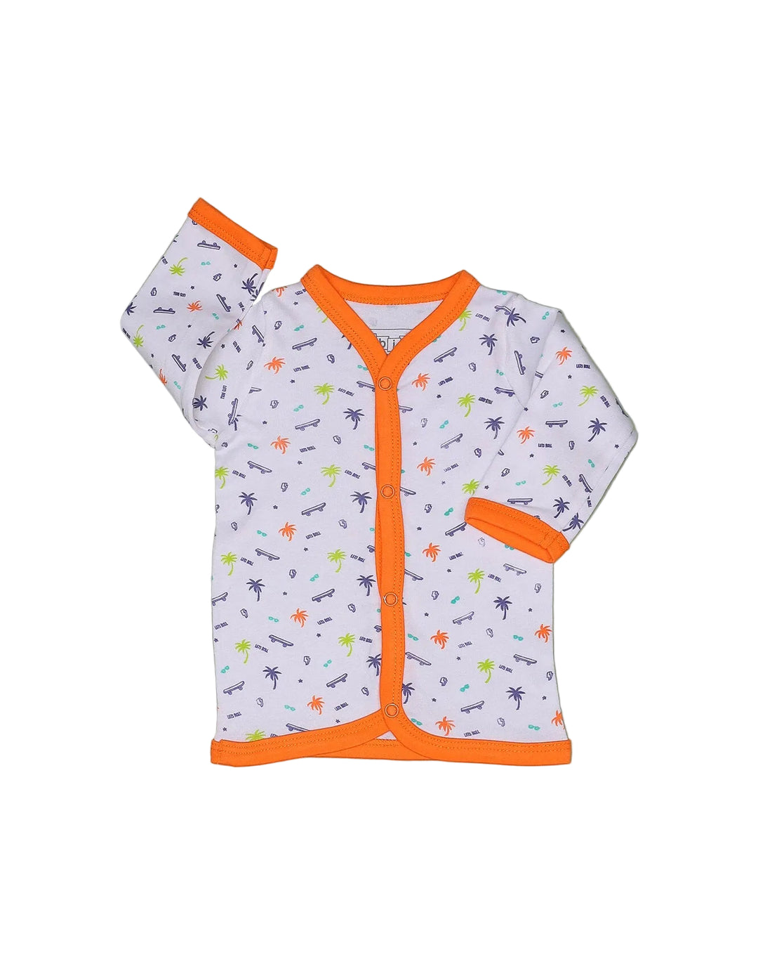 Newborn Baby Sleep Suits Bambies Tropical Play White at Zubaidas Pakistan