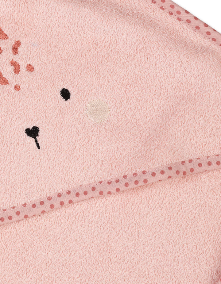 Newborn Bath Towel Hooded Bambies Pink at Zubaidas Online Pakistan