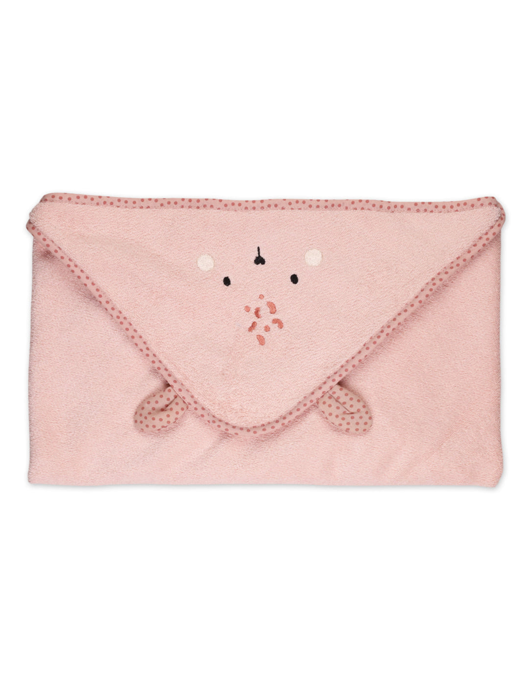 Newborn Bath Towel Hooded Bambies Pink at Zubaidas Official Pakistan
