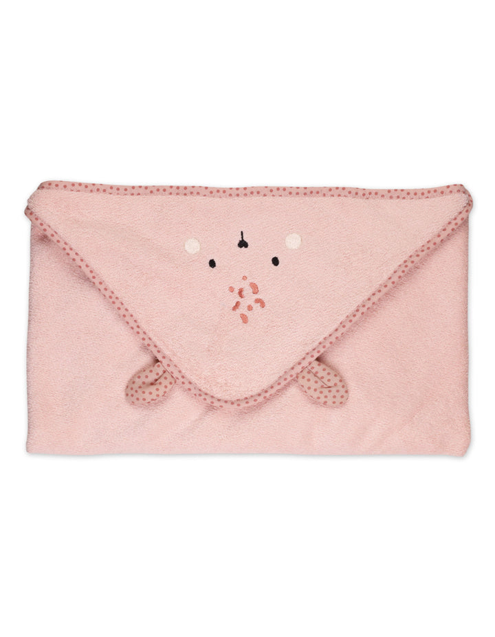 Newborn Bath Towel Hooded Bambies Pink at Zubaidas Official Pakistan