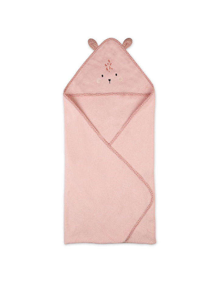Newborn Bath Towel Hooded Bambies Pink at Zubaidas