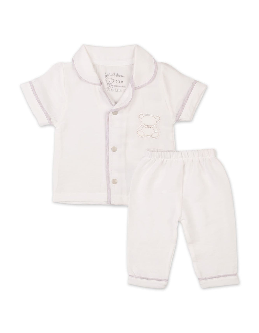Newborn Boys Summer Suit Beige Premium Turkish Collection at Zubaidas