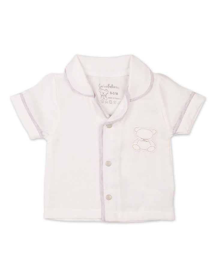 Newborn Boys Summer Suit Beige Premium Turkish Collection at Zubaidas Official Pakistan
