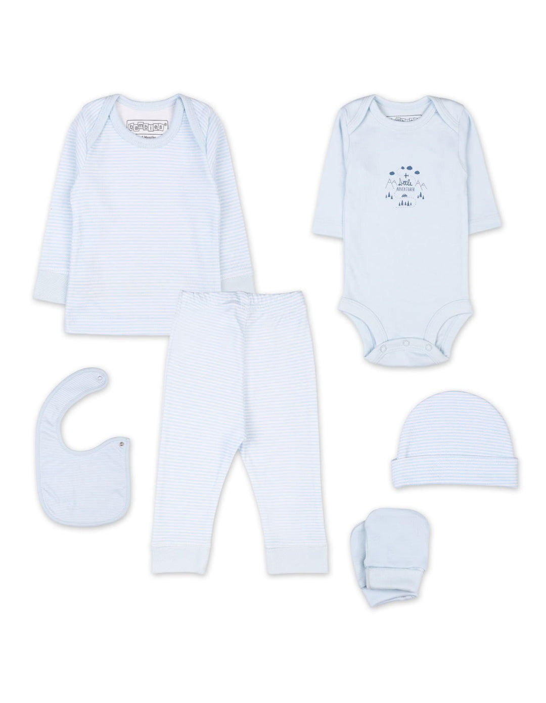 Newborn Gift Set Bambies 6 Pieces Blue at Zubaidas