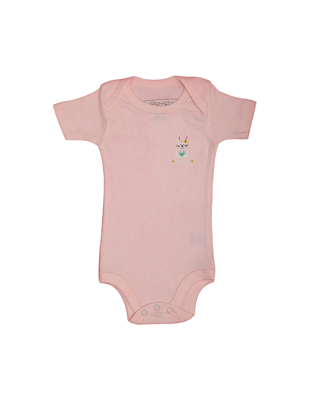 Newborn Girls Body Suits Pack of 3 Bambies Light Pink at Zubaidas Official
