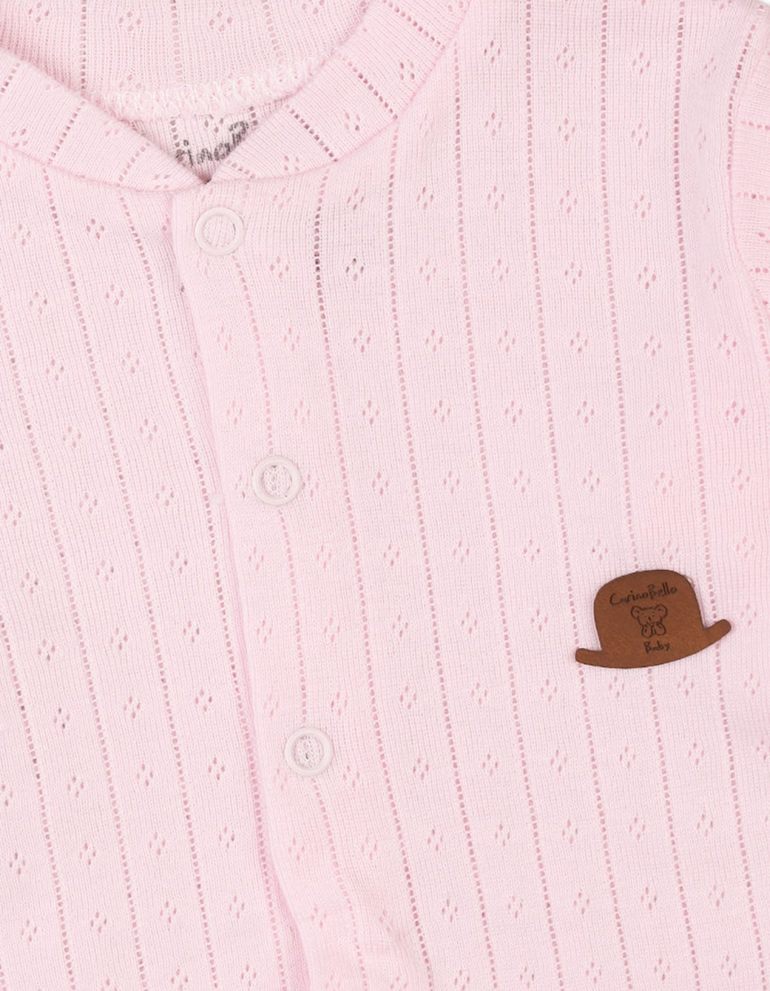 Newborn Girls Romper with Cap Pink Premium Turkish Collection at Zubaidas Official Pakistan