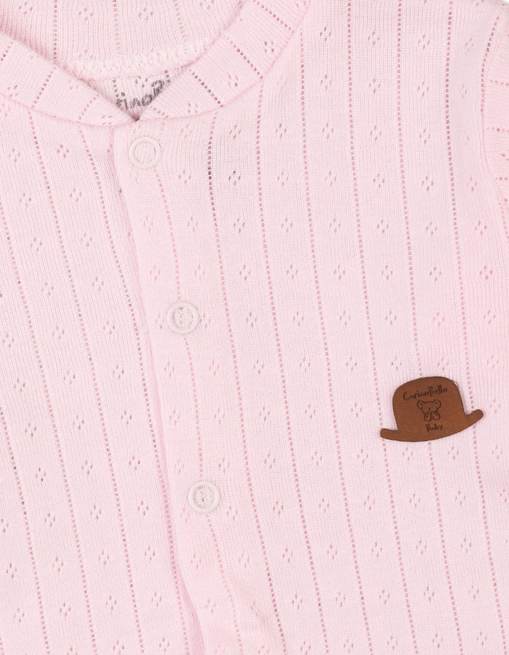 Newborn Girls Romper with Cap Pink Premium Turkish Collection at Zubaidas Official Pakistan