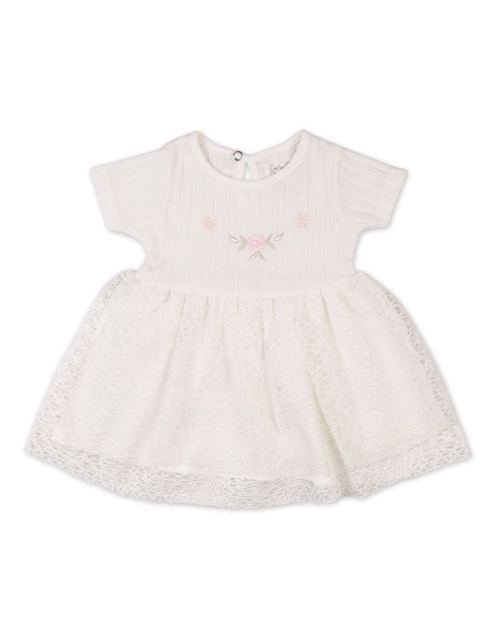 Newborn Girls Summer Dress White Premium Turkish Collection at Zubaidas