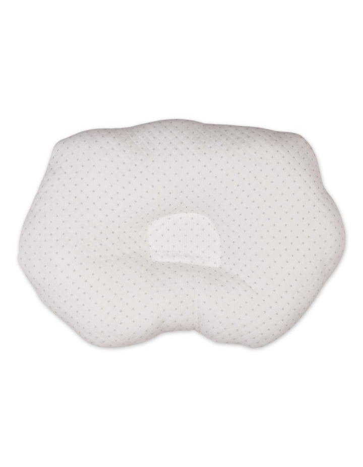 Newborn Head Shaping Pillow Dots White at Zubaidas
