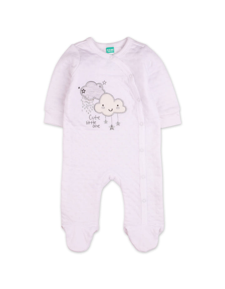 Newborn Romper Padded Bambies White at Zubaidas