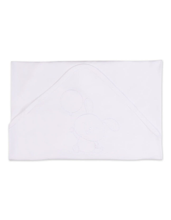 Newborn Wrapping Sheet Rabbit White Premium Turkish Collection at Zubaidas Official Pakistan