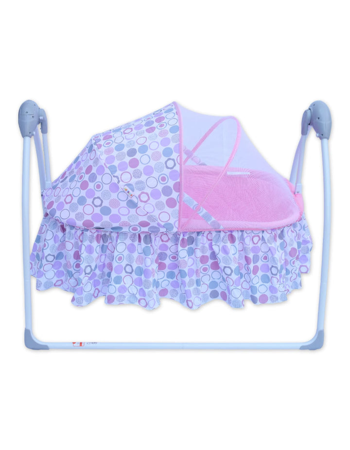 Newborn Electric Foldable Bassinet Swings Bambies Pink BM-SW-012 at Zubaidas Official Online Store Pakistan