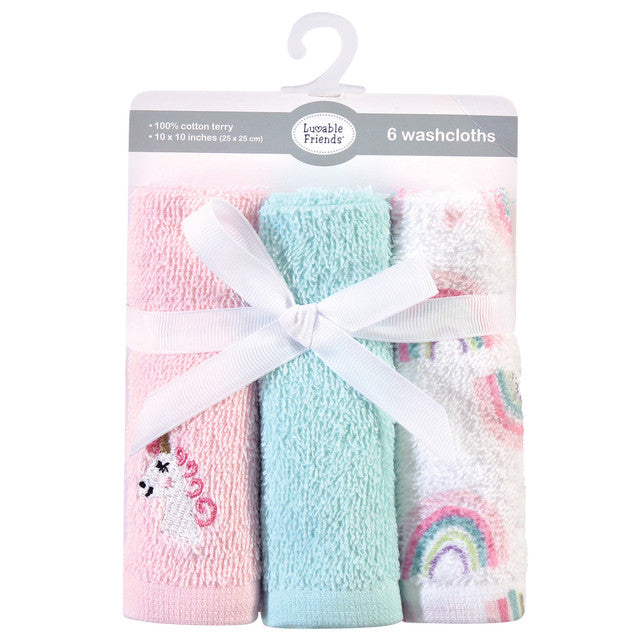 Newborn Baby Wash Cloth Bambies Pack of 6 at Zubaidas