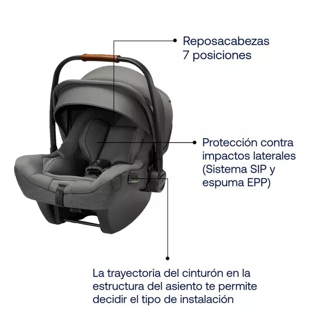 Nuna Pipa Next I-Size Infant Car Seat Granite CS10215GRNCH at Zubaidas The Largest Baby and Kids store in Pakistan