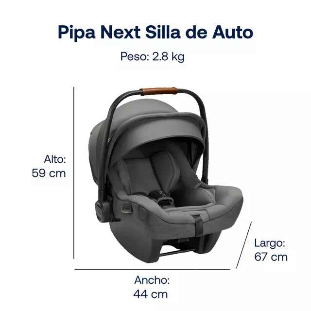 Nuna Pipa Next I-Size Infant Car Seat Granite CS10215GRNCH at Zubaidas The Best Baby Gears Store in Pakistan