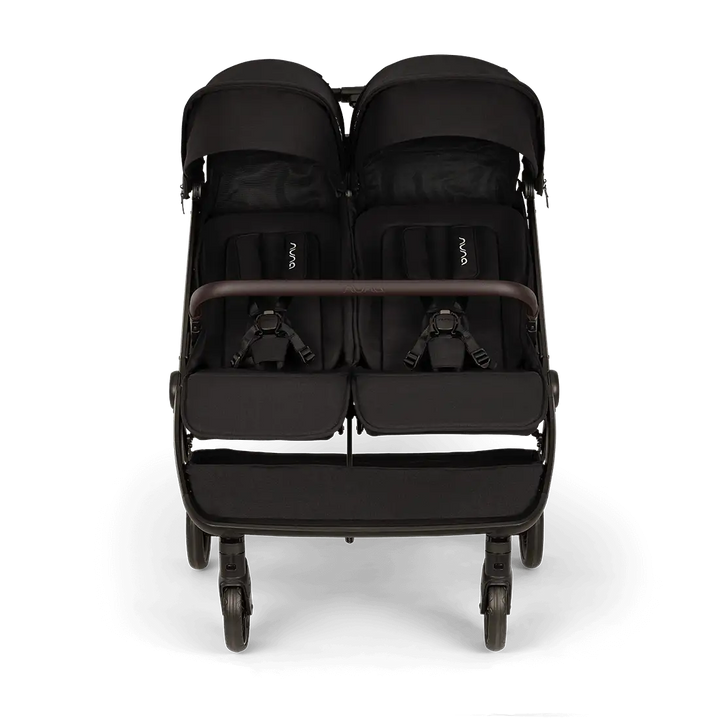 Nuna TRVL dubl Lightweight Side-by-Side Double Pushchair Caviar ST19802CVRAU at Zubaidas Official Pakistan