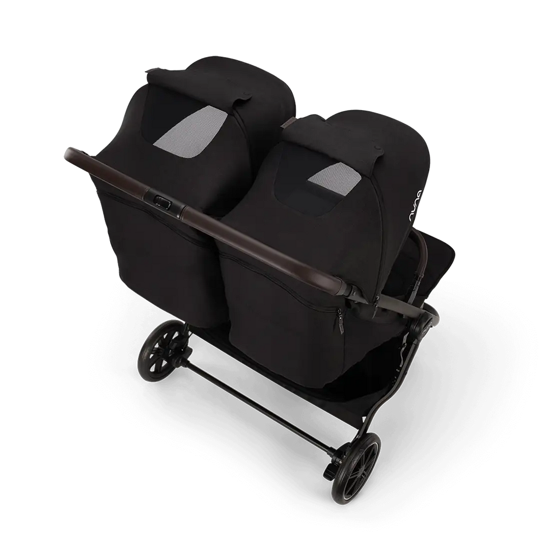 Nuna TRVL dubl Lightweight Side-by-Side Double Pushchair Caviar ST19802CVRAU at Zubaidas The Largest Baby and Kids store in Pakistan