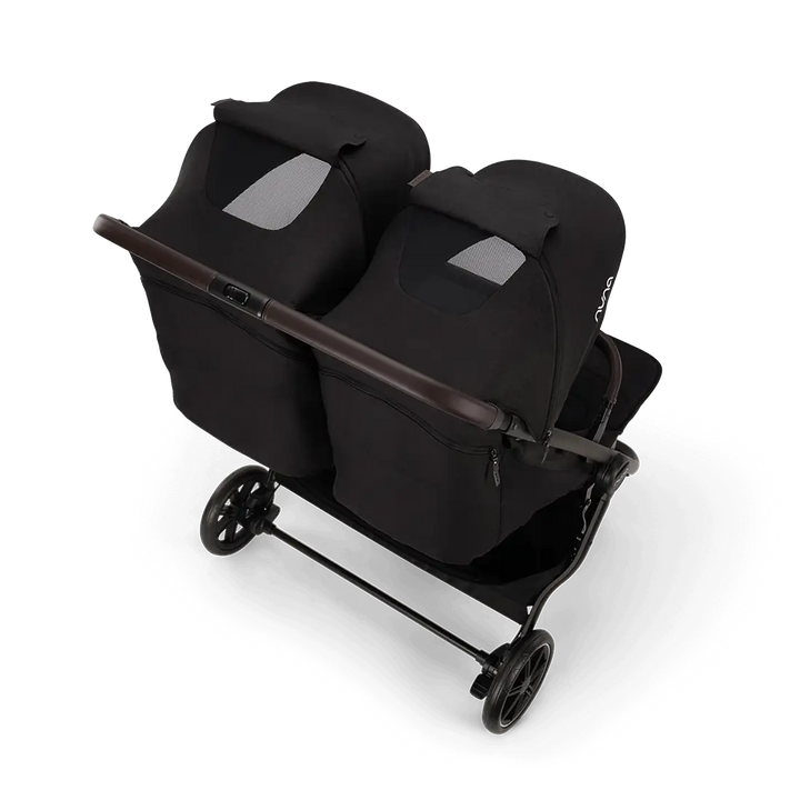 Nuna TRVL dubl Lightweight Side-by-Side Double Pushchair Caviar ST19802CVRAU at Zubaidas The Largest Baby and Kids store in Pakistan