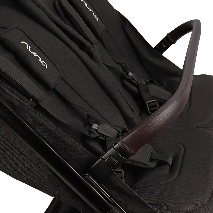 Nuna TRVL dubl Lightweight Side-by-Side Double Pushchair Caviar ST19802CVRAU at Zubaidas Best Online Baby Buggy Stores in Pakistan for over 50 years