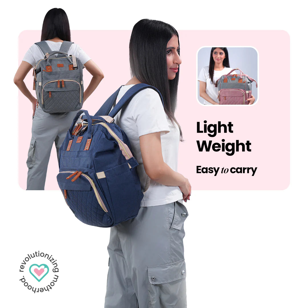 Ornavo Baby Pink Diaper Bag Backpack at Zubaidas Parents Favorite Online Baby Store in Pakistan
