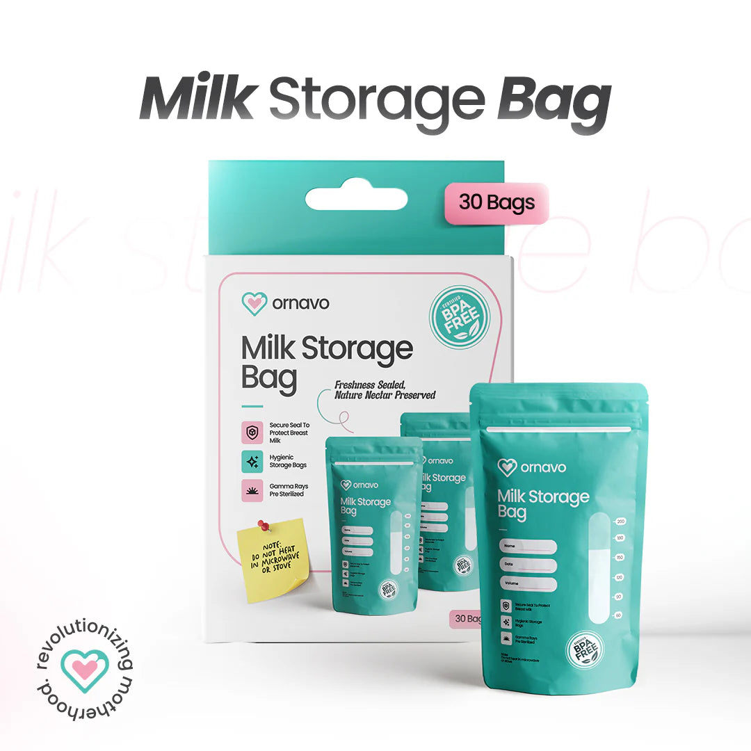 Ornavo Breast Milk Storage Bags Pack of 30 at Zubaidas