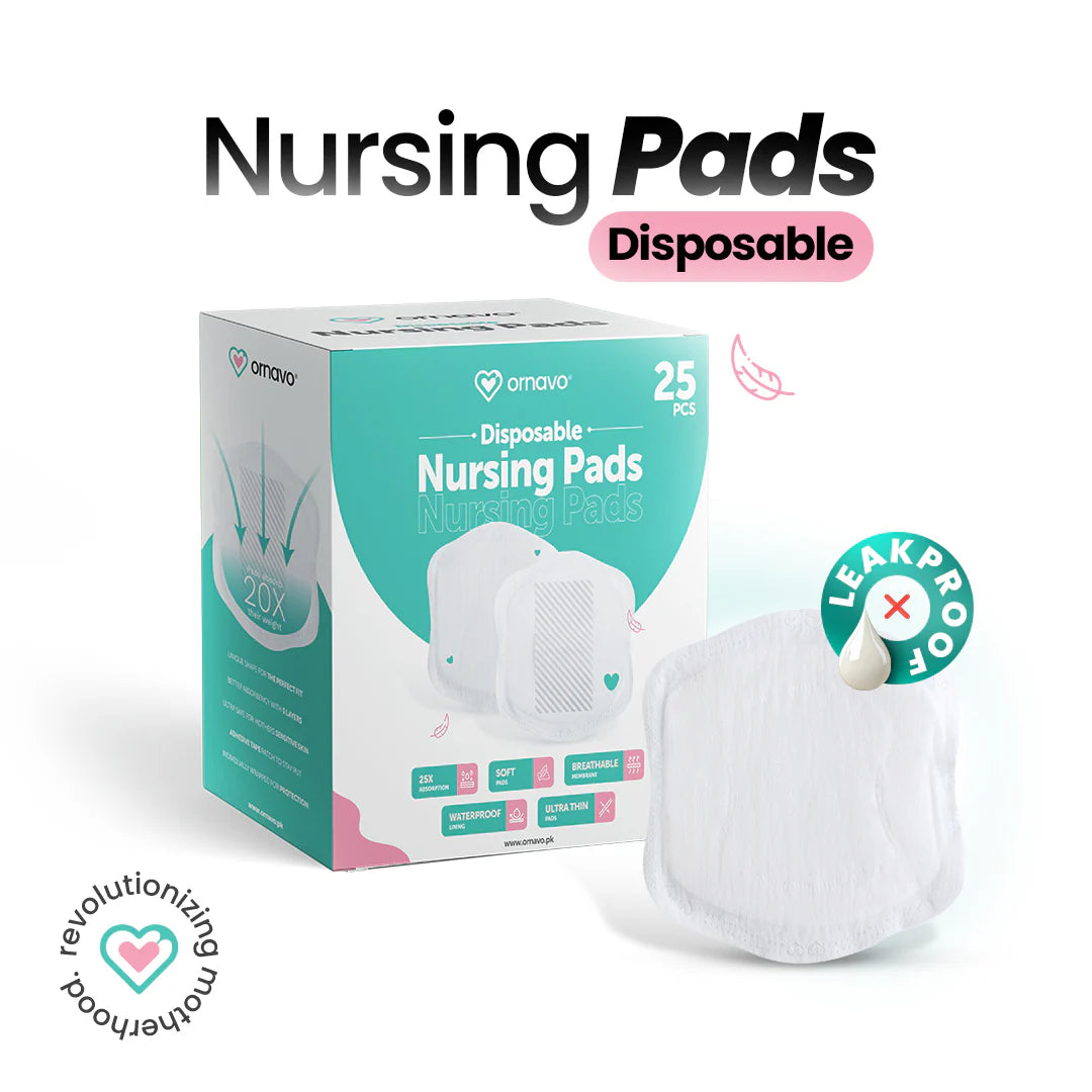 Ornavo Disposable Nursing Breast Pads Pack of 25 at Zubaidas