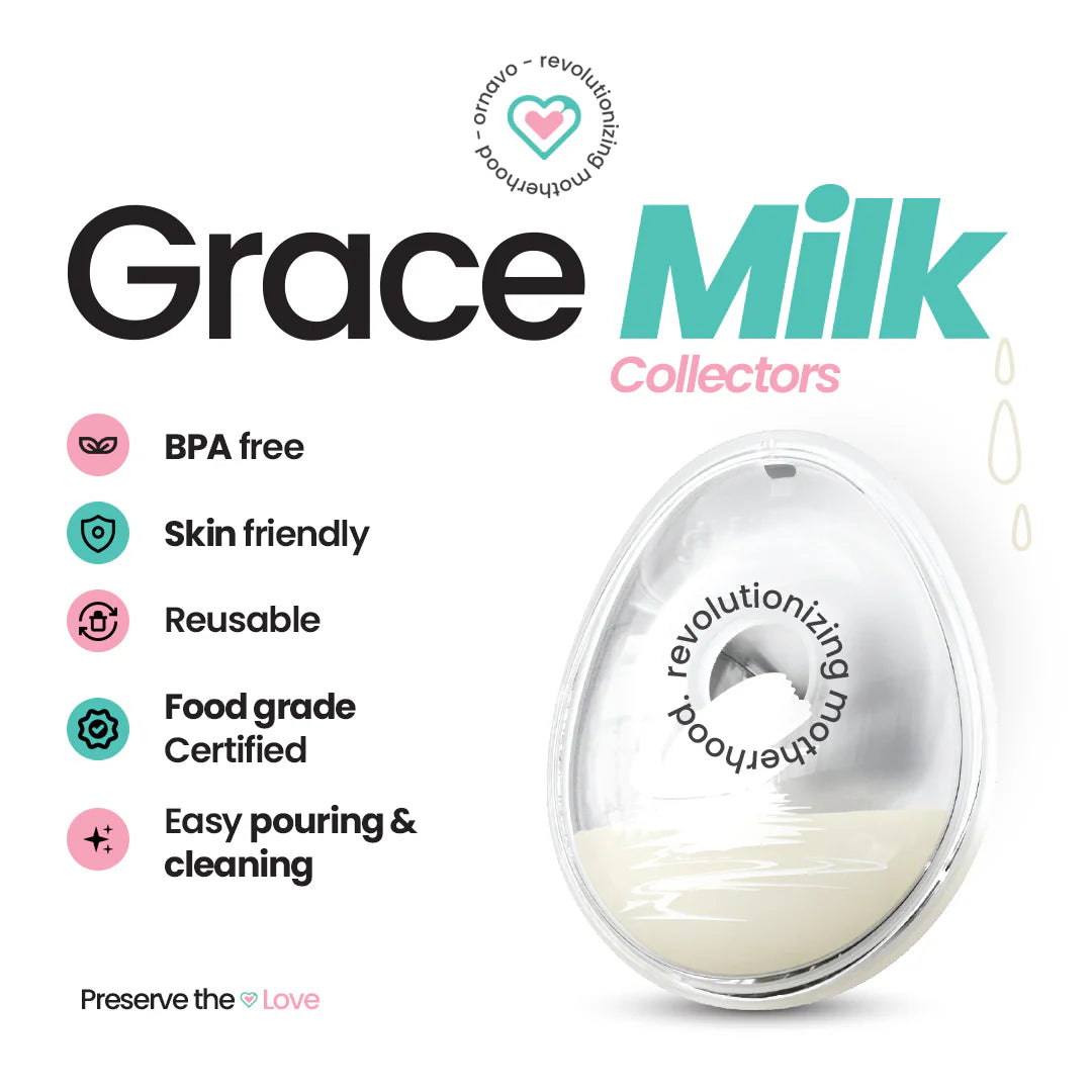 Ornavo Grace Milk Collector Set of 2 at Zubaidas Babyshop Pakistan