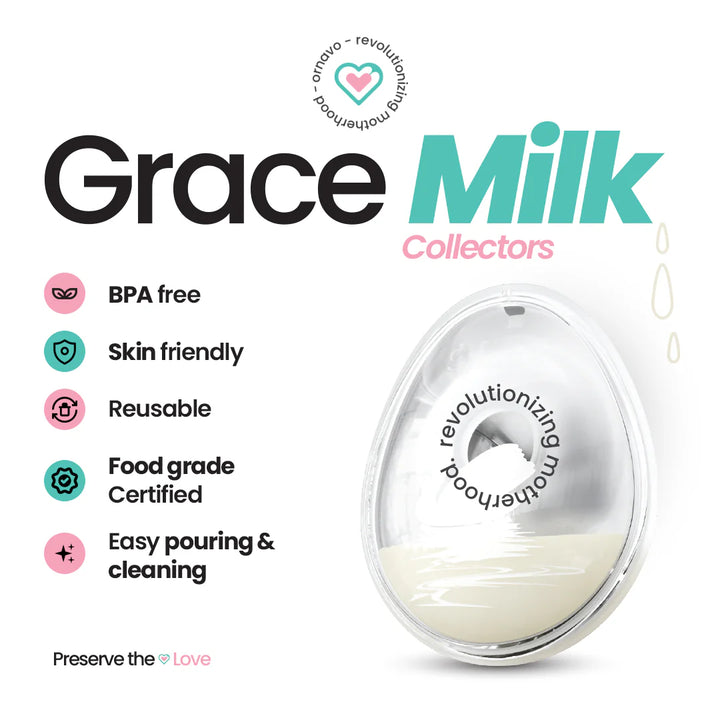 Ornavo Grace Milk Collector Set of 2 at Zubaidas Babyshop Pakistan