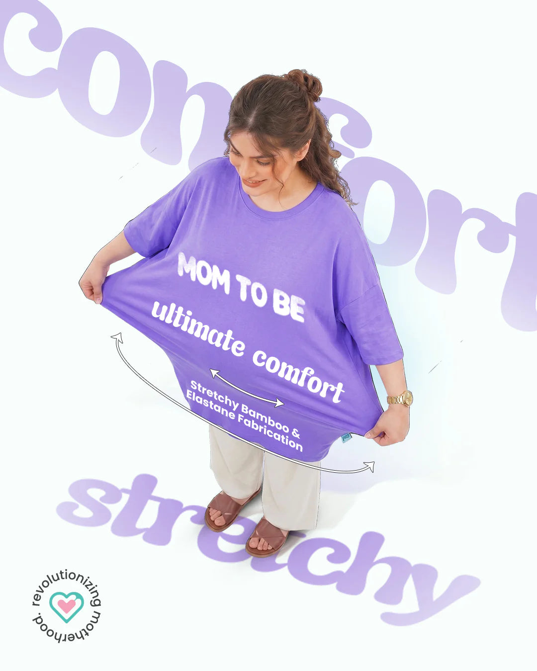 Ornavo Mom To Be Comfy Tee at Zubaidas Most Trusted Online Baby Store in Pakistan