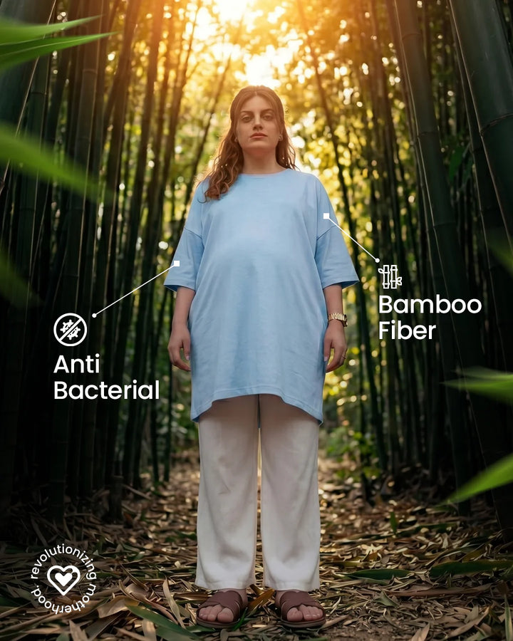 Ornavo Plain Blue Comfy Tee at Zubaidas Online Pakistan