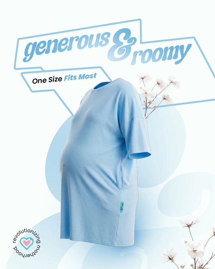Ornavo Plain Blue Comfy Tee at Zubaidas Number 1 Online Baby Store in Pakistan