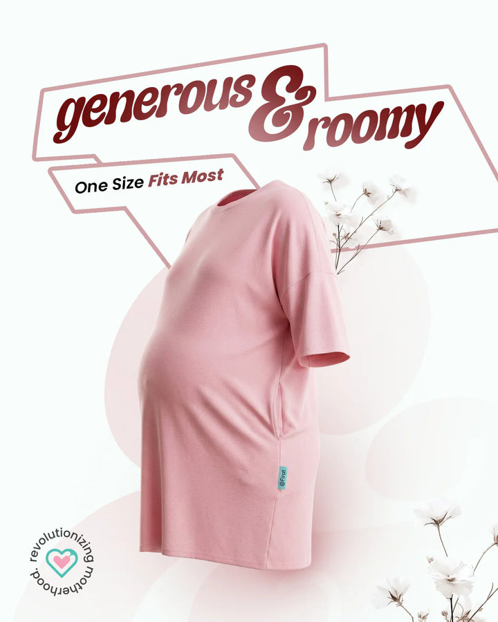 Ornavo Plain Pink Comfy Tee at Zubaidas Number 1 Online Baby Store in Pakistan