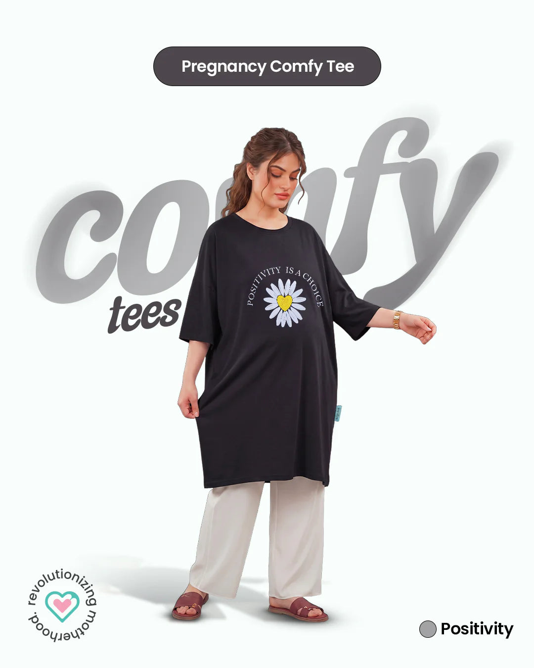 Ornavo Positivity Comfy Tee at Zubaidas