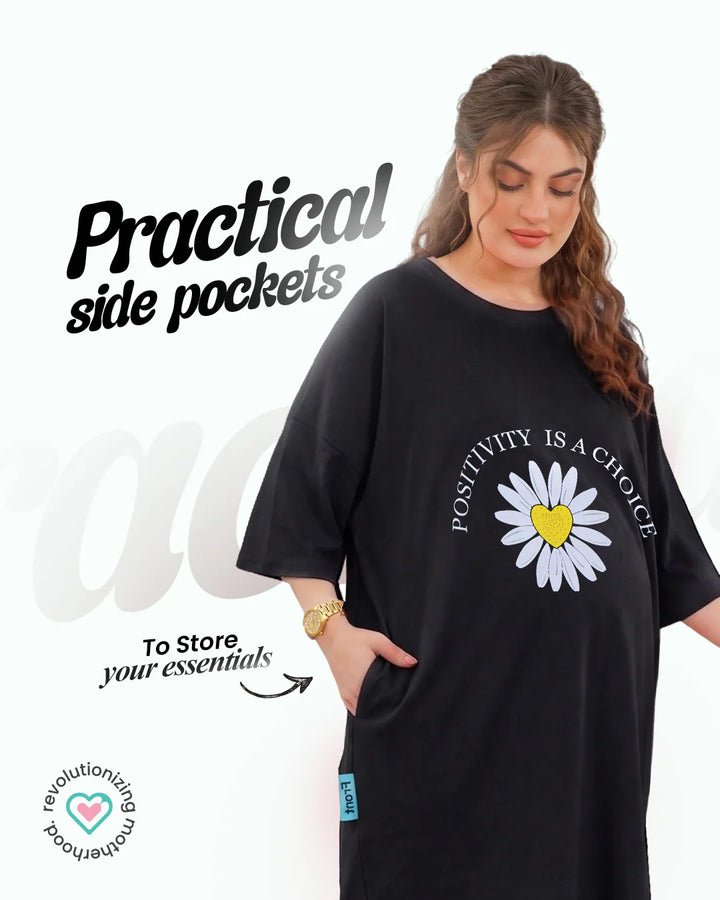 Ornavo Positivity Comfy Tee at Zubaidas Parents Favorite Online Baby Store in Pakistan