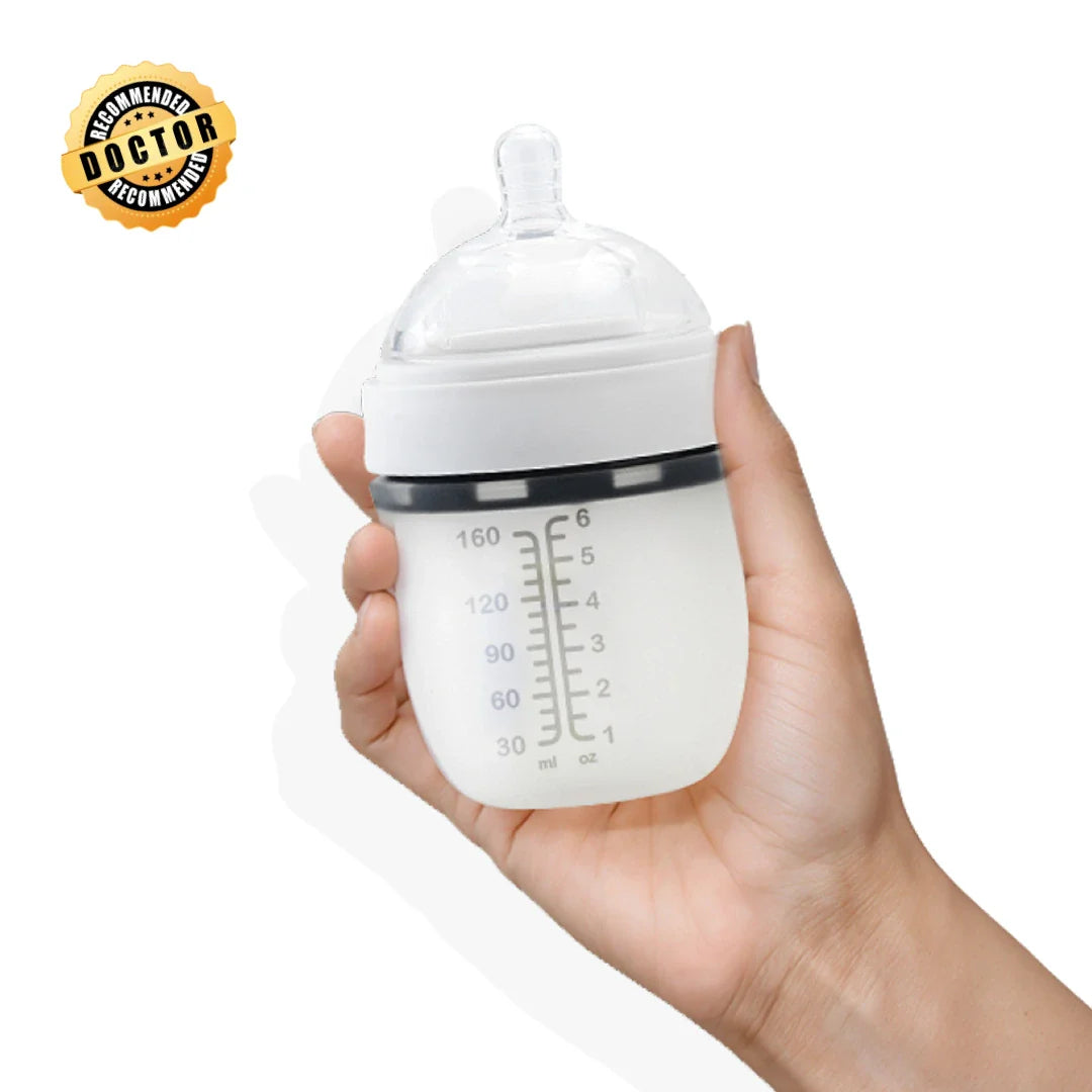 Ornavo Squishy Silicone Baby Feeder Bottle Soft Anti-Colic Breast-Like Feel at Zubaidas Official Pakistan