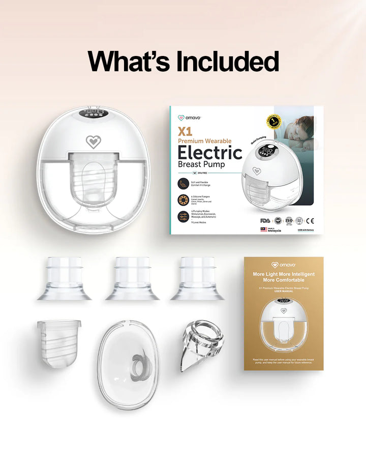Ornavo X1 Premium Wearable Breast Pump at Zubaidas Babyshop Pakistan