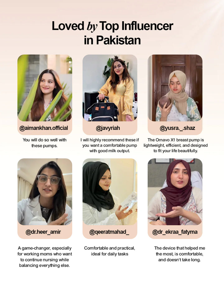 Ornavo X1 Premium Wearable Breast Pump at Zubaidas Best Online Baby Store in Pakistan