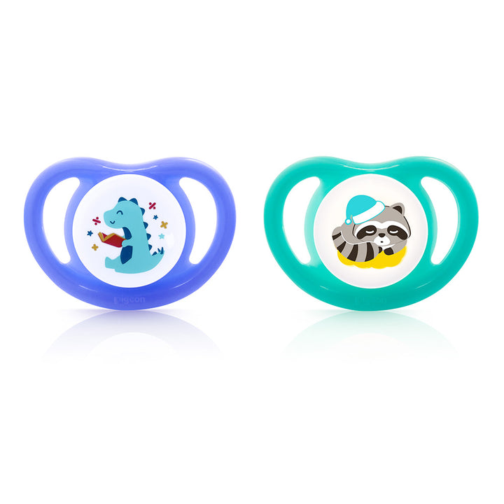 Zubaida's Pigeon Pacifier PK-2 (L) – Dino Read & Raccoon - N79930 - Zubaidas Official™