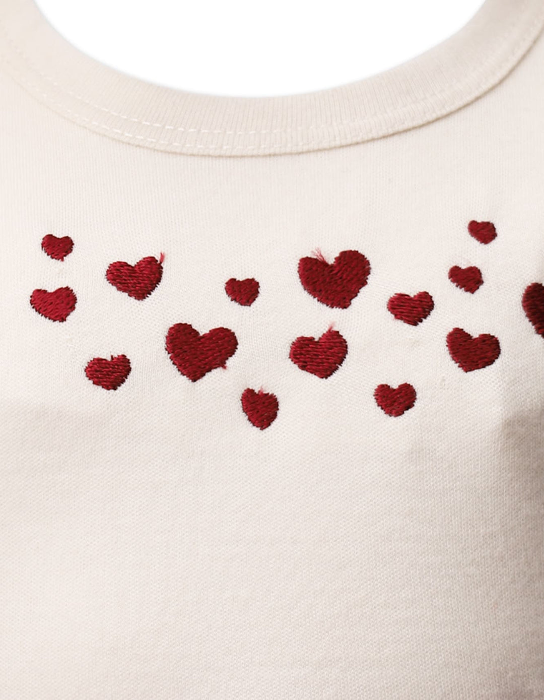 Party Dress Bambies Hearts Maroon at Zubaidas Pakistan